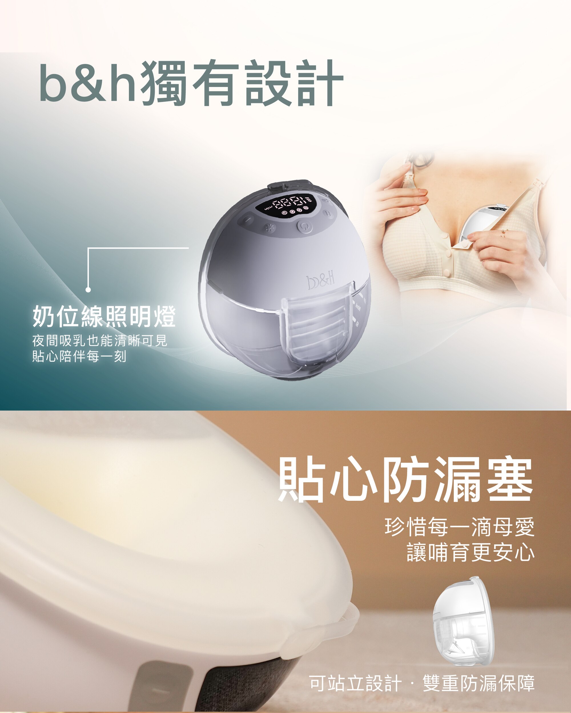 b&h Swiss Athena 醫院級 穿戴式電動奶泵 (單件裝)